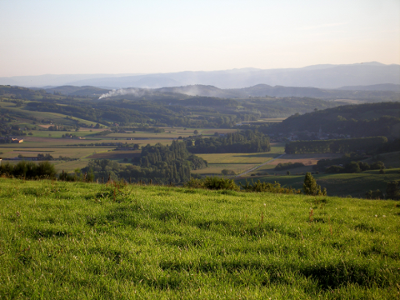 Vue générale de Miribel, Drôme des collines