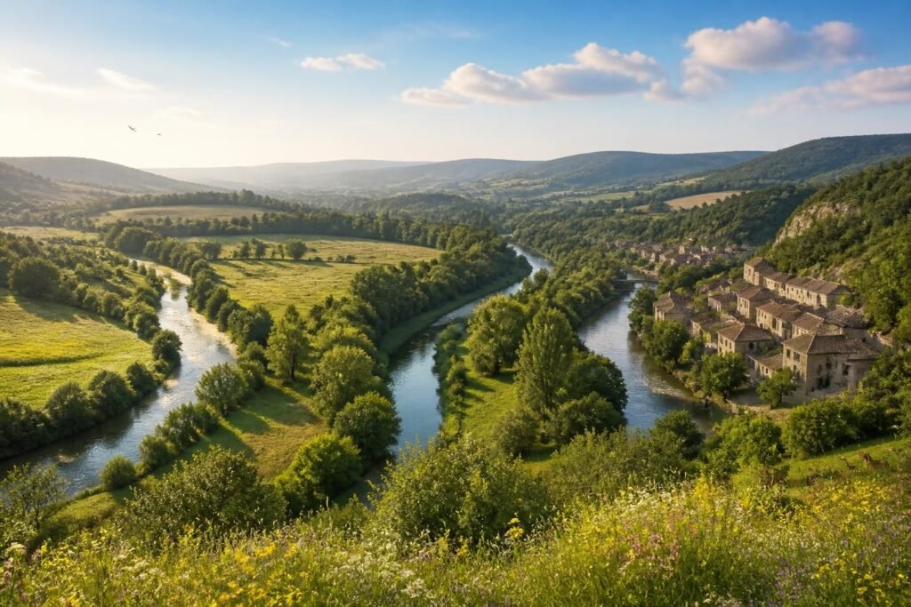découvrez la drôme des collines à travers les récits fascinants des trois rivières herbasse, galaure et joyeuse, témoins de la richesse naturelle et culturelle de la région.