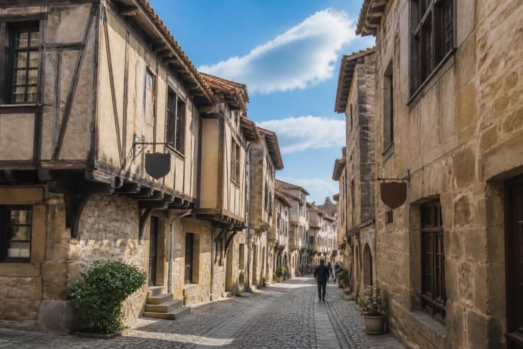 découvrez la rue de la pêcherie à romans, un trésor médiéval avec cent mètres d'architecture du moyen âge parfaitement préservée, offrant un voyage unique dans le temps.