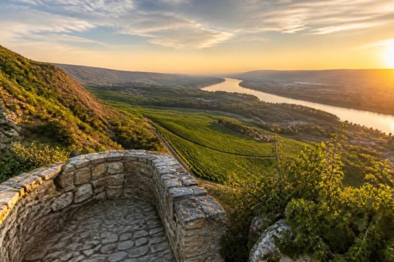 découvrez le belvédère de pierre-aiguille, un magnifique point de vue offrant un panorama spectaculaire sur le rhône et les vignobles de crozes, idéal pour les amoureux de la nature et du vin.