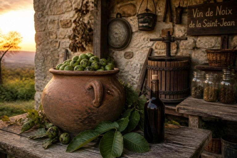 découvrez la tradition drômoise du vin de noix de la saint-jean, une recette ancestrale et savoureuse qui célèbre le terroir local.
