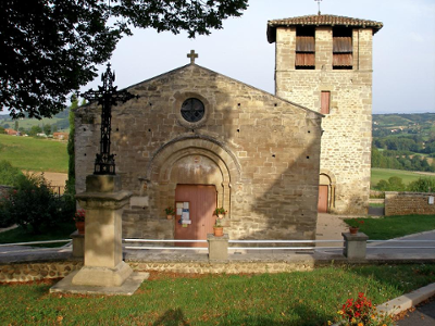 Les collines du pays de l'Herbasse autour de Miribel