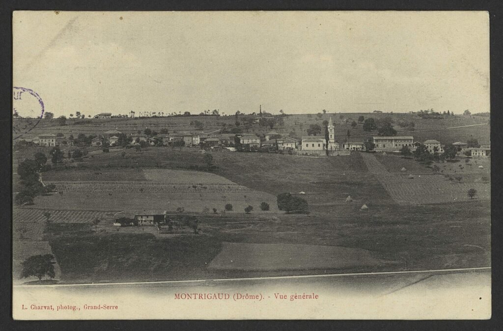 Vue générale de Montrigaud, chef-lieu de Valherbasse